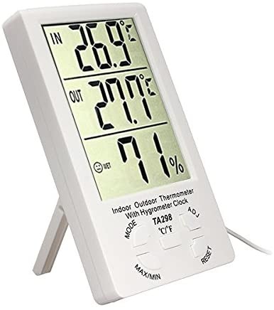 Termometru Multifunctional cu Ceas si Senzor de Umiditate TA298